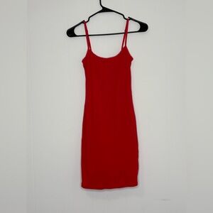 Popilush Shape-wear Red Sleeveless Dress